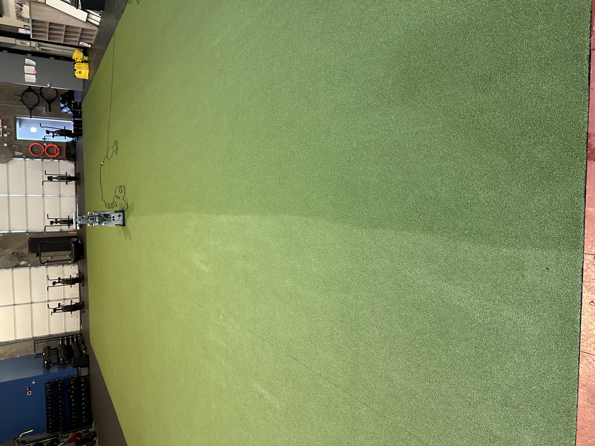 Commercial turf cleaning for a gym facility